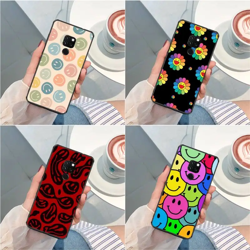 

Various Smiley Faces Phone Case For Huawei G7 G8 P7 P8 P9 P10 P20 P30 P50 Lite Mini Pro P Smart Plus Coves