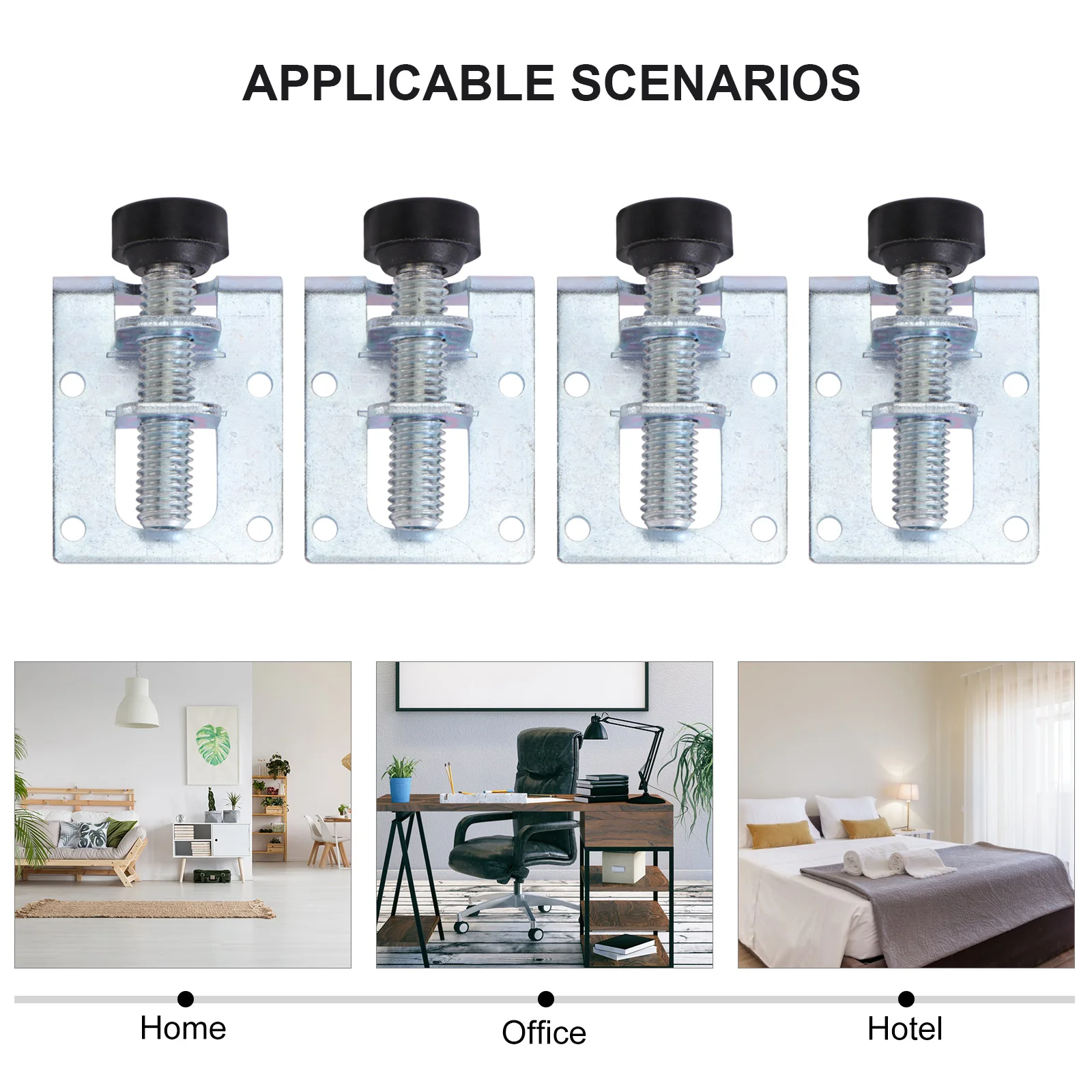 

4pcs Screw Furniture Adjustable Cabinet Legs Furniture Leveling Legs Table Sofa Leveling Feet Corner Bracket Floor Protection