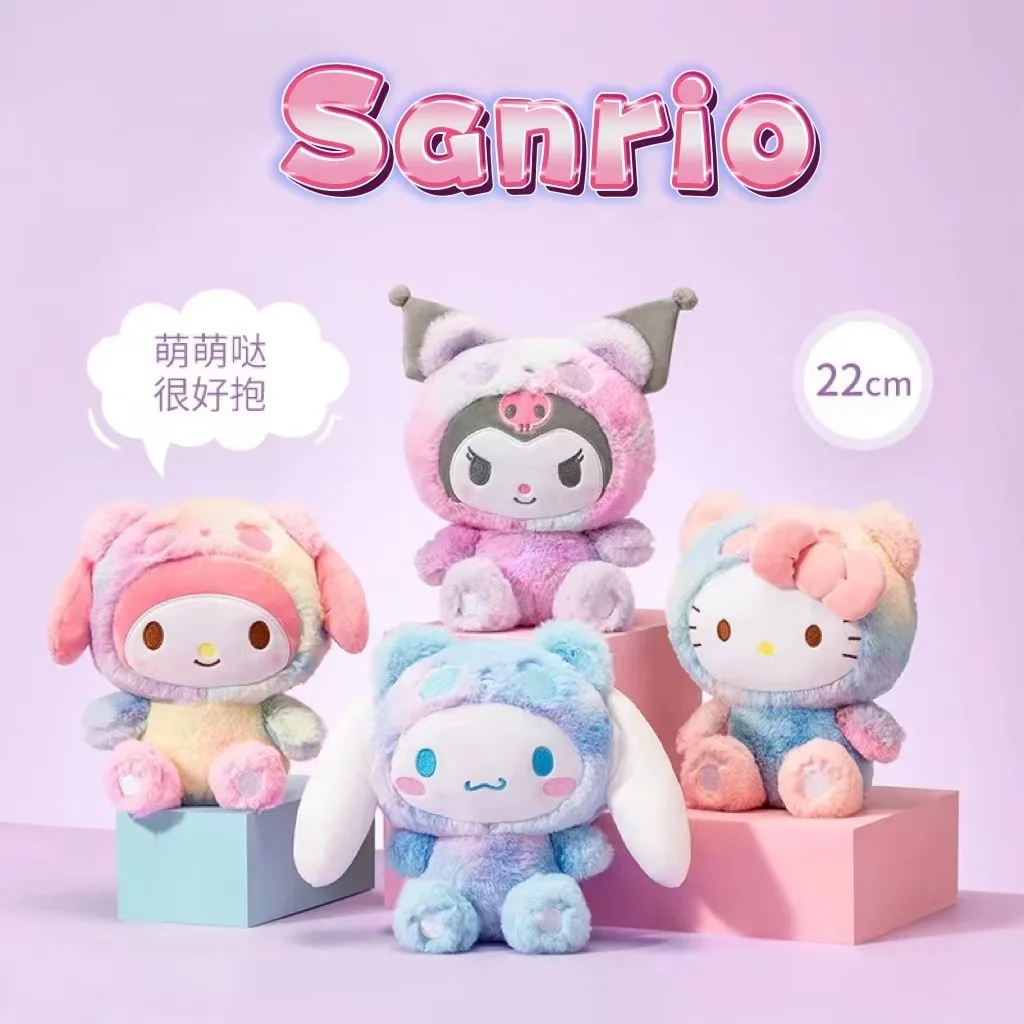 

Kawaii Sanrio Plush Toys Anime Figure Hello Kitty Plush Doll Cinnamoroll Kuromi Melody Phantom Colour Plushies Toy Kids Gift