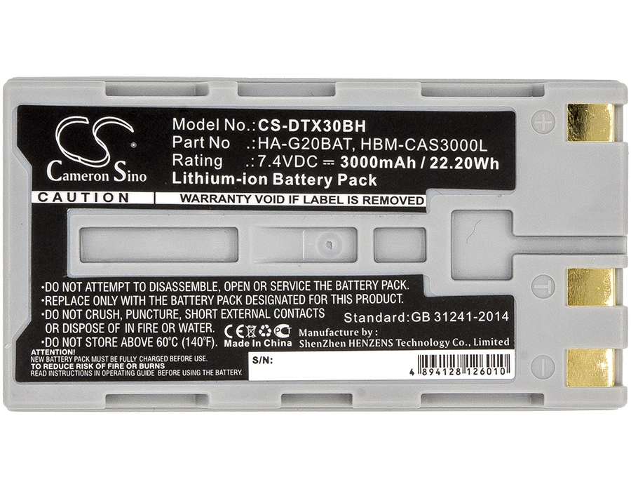 Для Casio / Hioki DT-X30/X30G/X30GR-30C Z1007 IT-9000 LR8510 LR8511 аккумулятор сканера штрих-кода FJ50L1-G HA-G20BAT