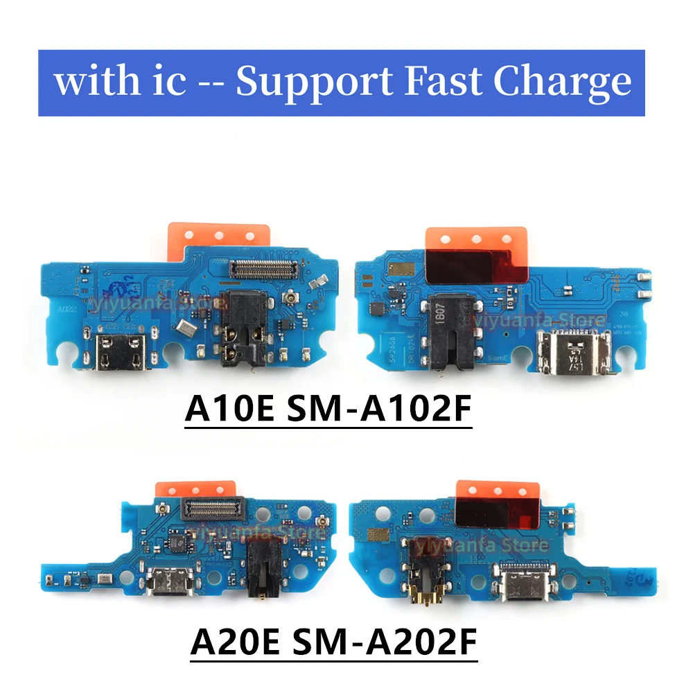 Оригинальная плата USB-порта для зарядки, гибкий кабель, разъем для микрофона, микрофон для Samsung Galaxy A10E SM-A102F A20E