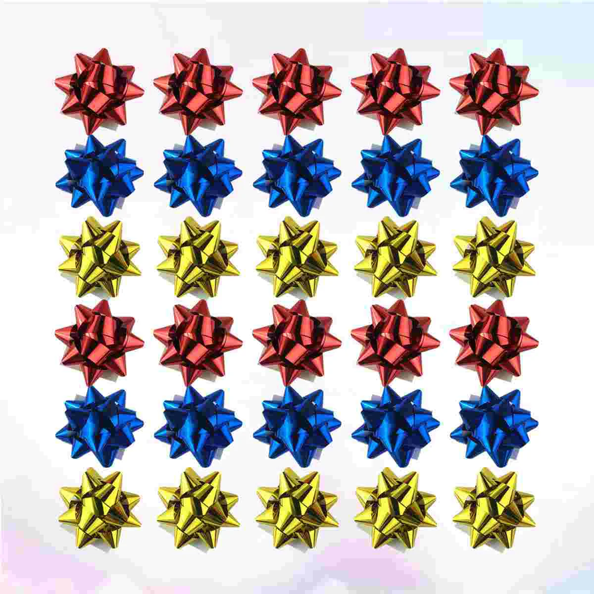 

Gift Bows Diy Package Ribbon Flower Decoration Metallic Flowers Decor Adhesive Self Star Birthday Wrapping Party Suppliesxmas
