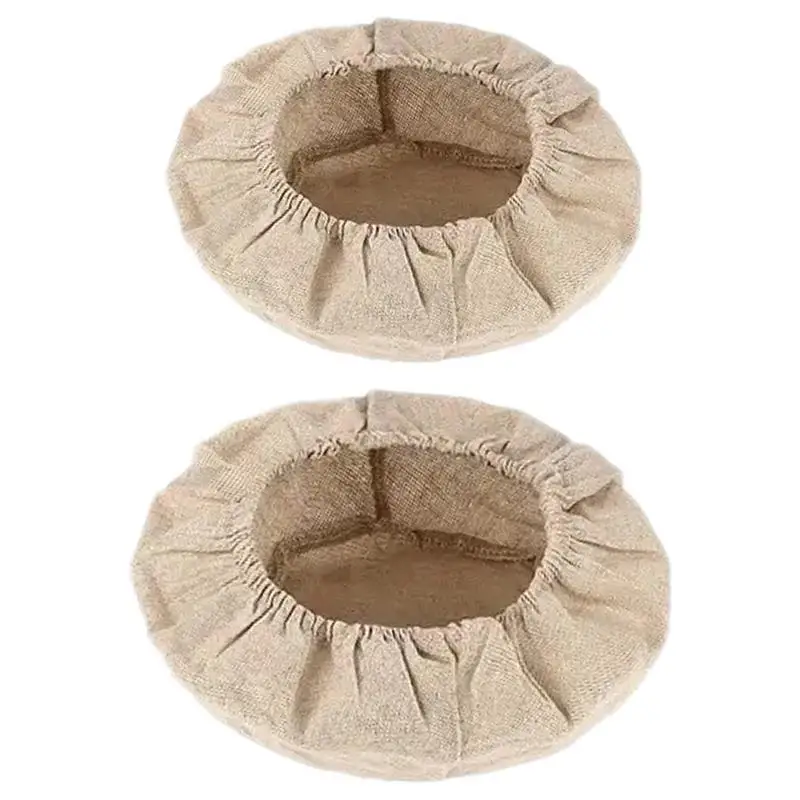 Ферментированный льняной чехол круглый из ротанговой корзины для расстойки