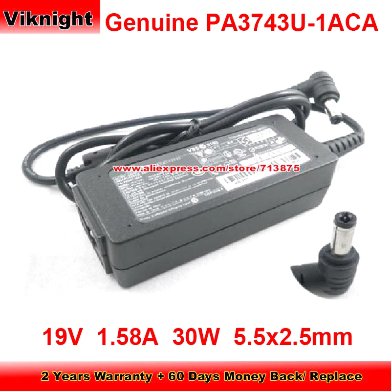 Genuine PA-1300-03 AC Adapter 19V 1.58A PA3743A-1AC3 for Toshiba DYNABOOK UX/23LWH AC100-10U N300/02DG