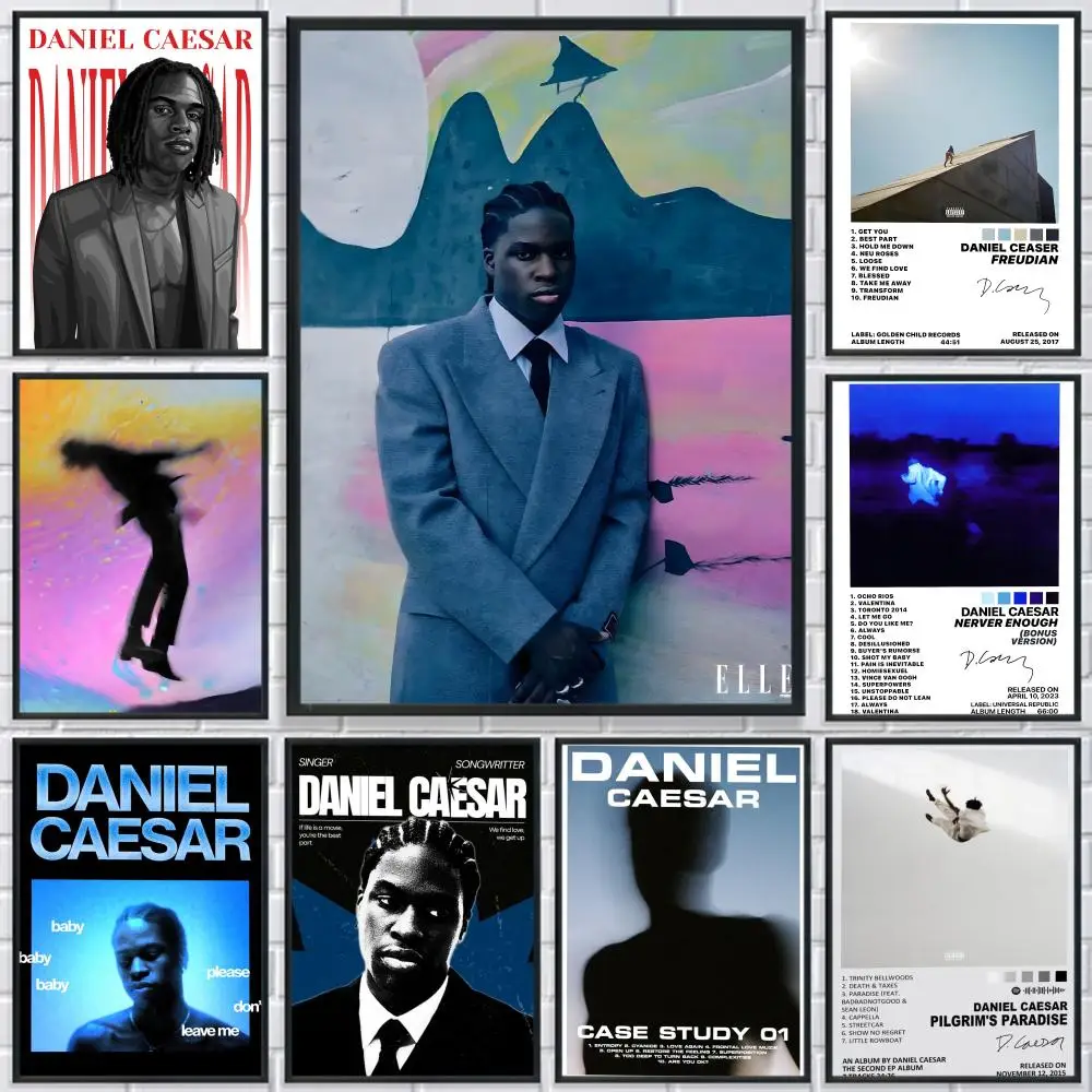 Фото R & B Singer D-Daniel Caesar постер HD печать персонализированный холст настенная роспись художественный постер фотографии для гостиной домашний декор прочный №1
