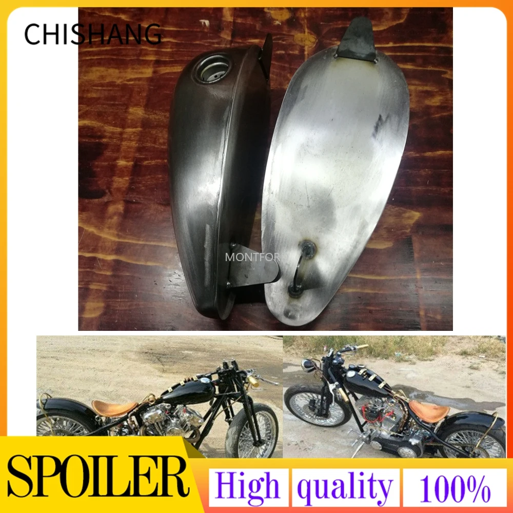 Винтажный мотоциклетный модифицированный двойной бензиновый топливный бак для