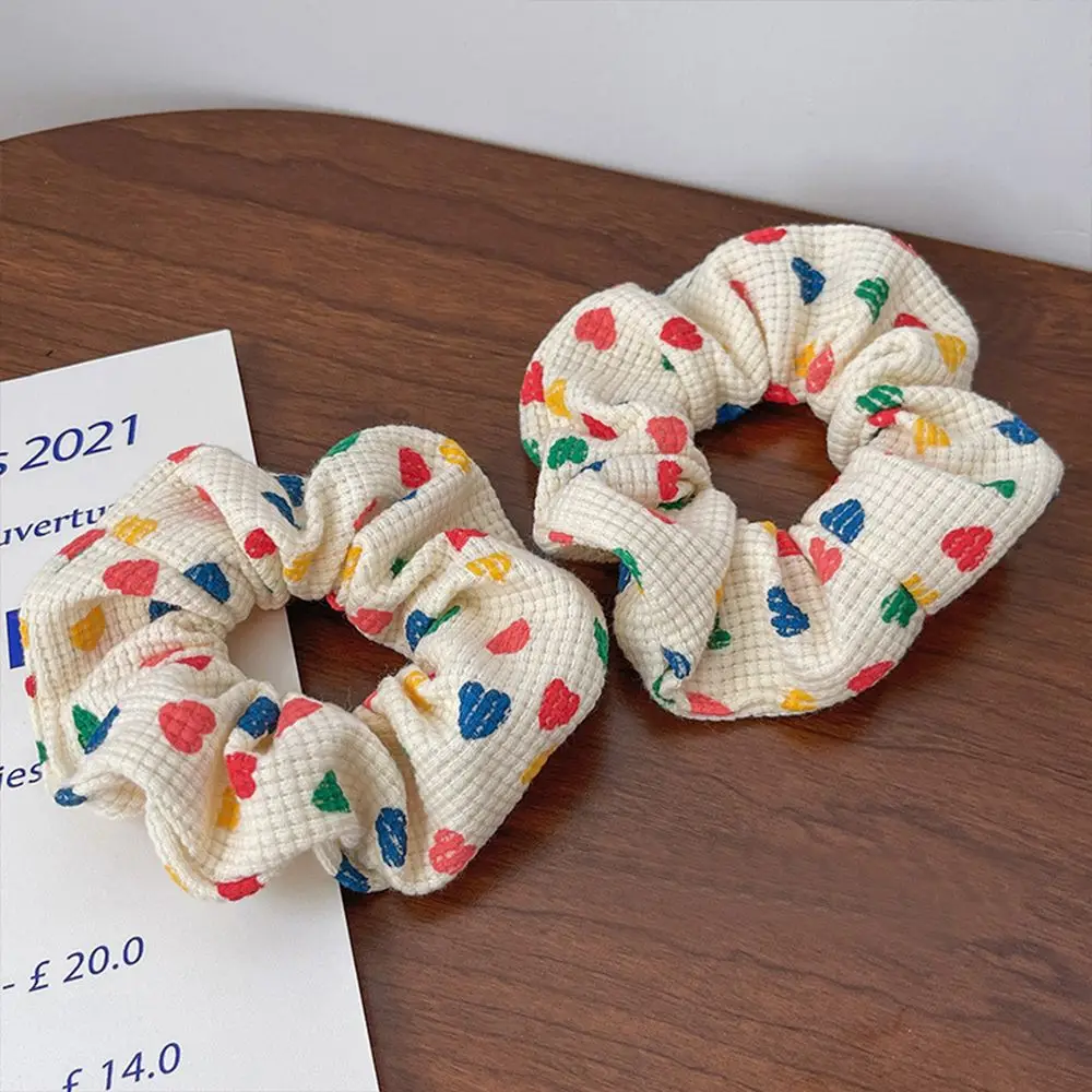 

Women Ponytail Girl Headwear Hair Decoration Korean Hair Rope Large Dots Hairbands Women Hair Tie Elastic Scrunchies