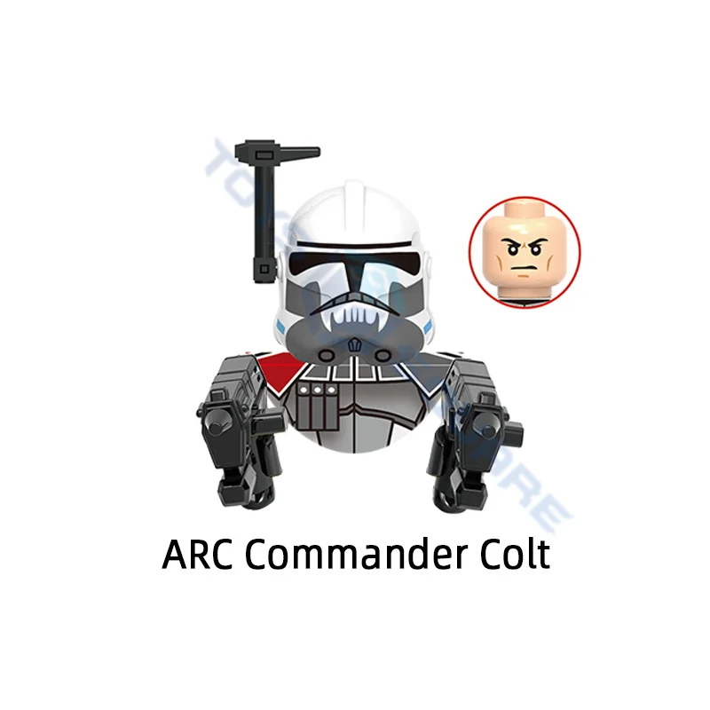 DISNEY Commander Colt Blitz Havoc Hammer Wolffe Horn Clone Trooper модель батальона строительные блоки кубики
