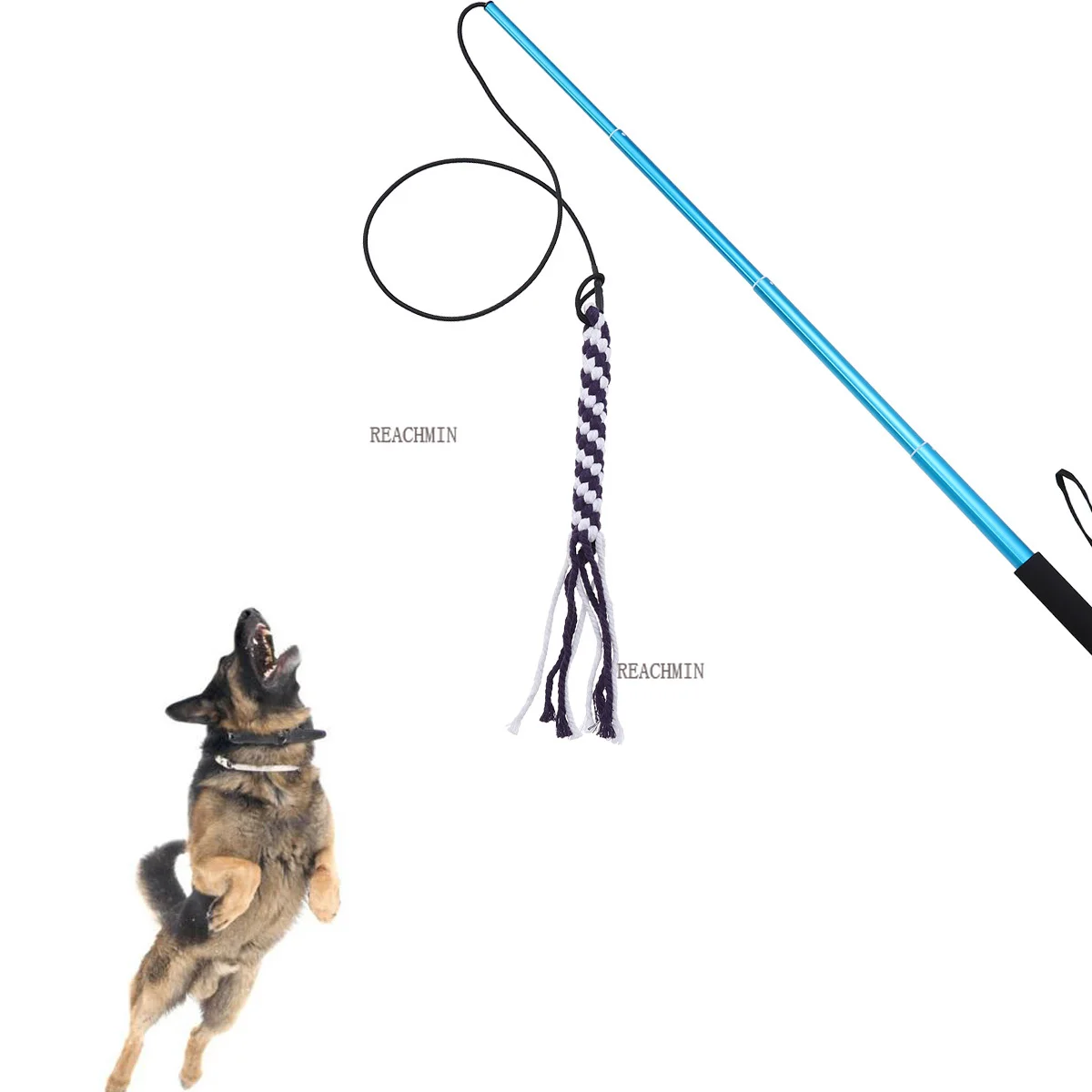 

Interactive Dog Toys Extendable Flirt Pole Dog Training Toys Interactive Training Funny Chasing Tail Teaser And Exerciser Pets