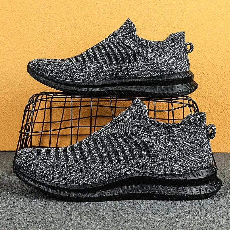 

Трикотажные спортивные мужские баскетбольные кроссовки без бретелек, мужские кроссовки для бега, мужские летние спортивные теннисные крос...