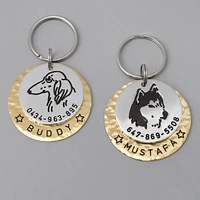 personalized dog id tag custom siberian husky dog tag collar engraved metal pet id tag dog identification tag 20 dog breeds