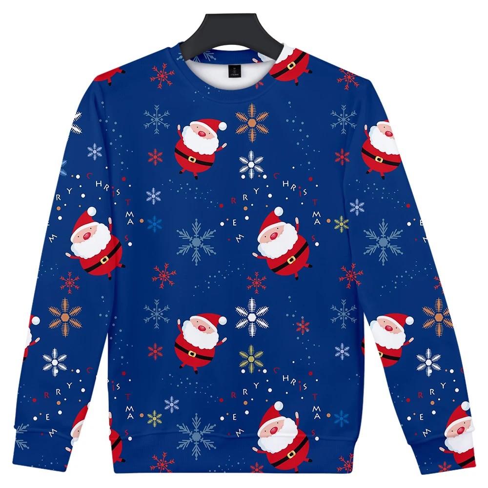 

Luxury Hip Hop 3D Capless Autumn Kind All-match Tops Men/women Fashion Christmas Sweatshirt 2020 Christmas 3dhatless Sweatshirt