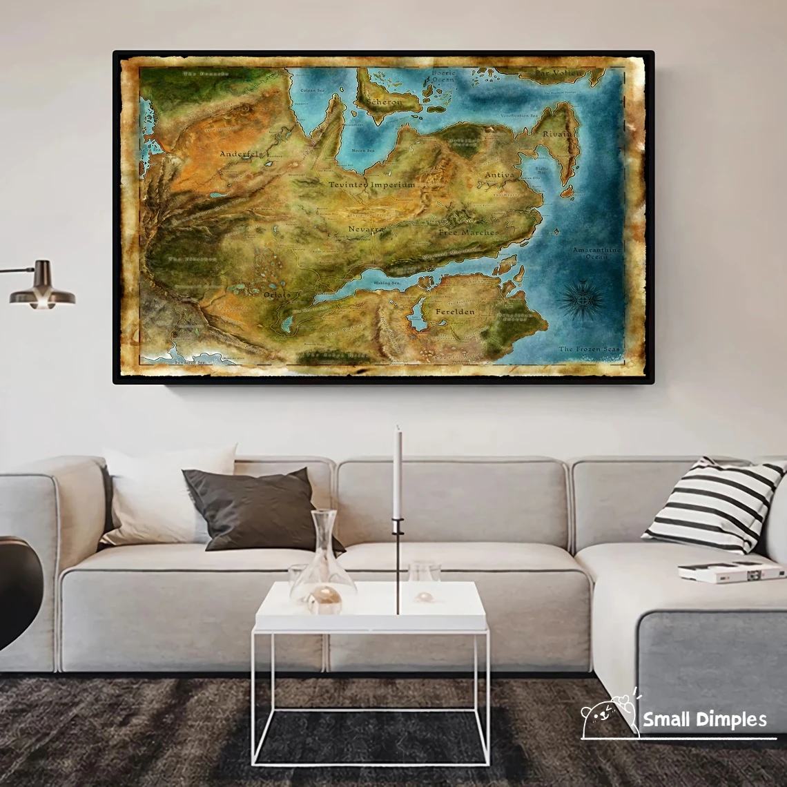 

Игровой постер дракона, холст, Художественная печать, украшение для дома, настенная живопись (без рамки)