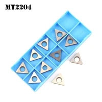 10pcs mt2204 cnc lathe carbide inserts triangle external gasket accessories milling mechanical workshop turning tools