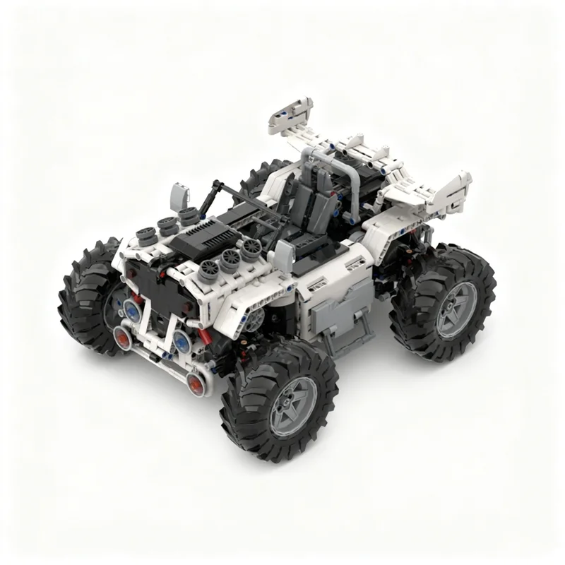 Фото Конструктор MOC «Технический Монстр-трак Бигфут» из 1651 детали, модель для сборки, игрушка-конструктор, подарок на Рождество, День рождения, сделай сам №1