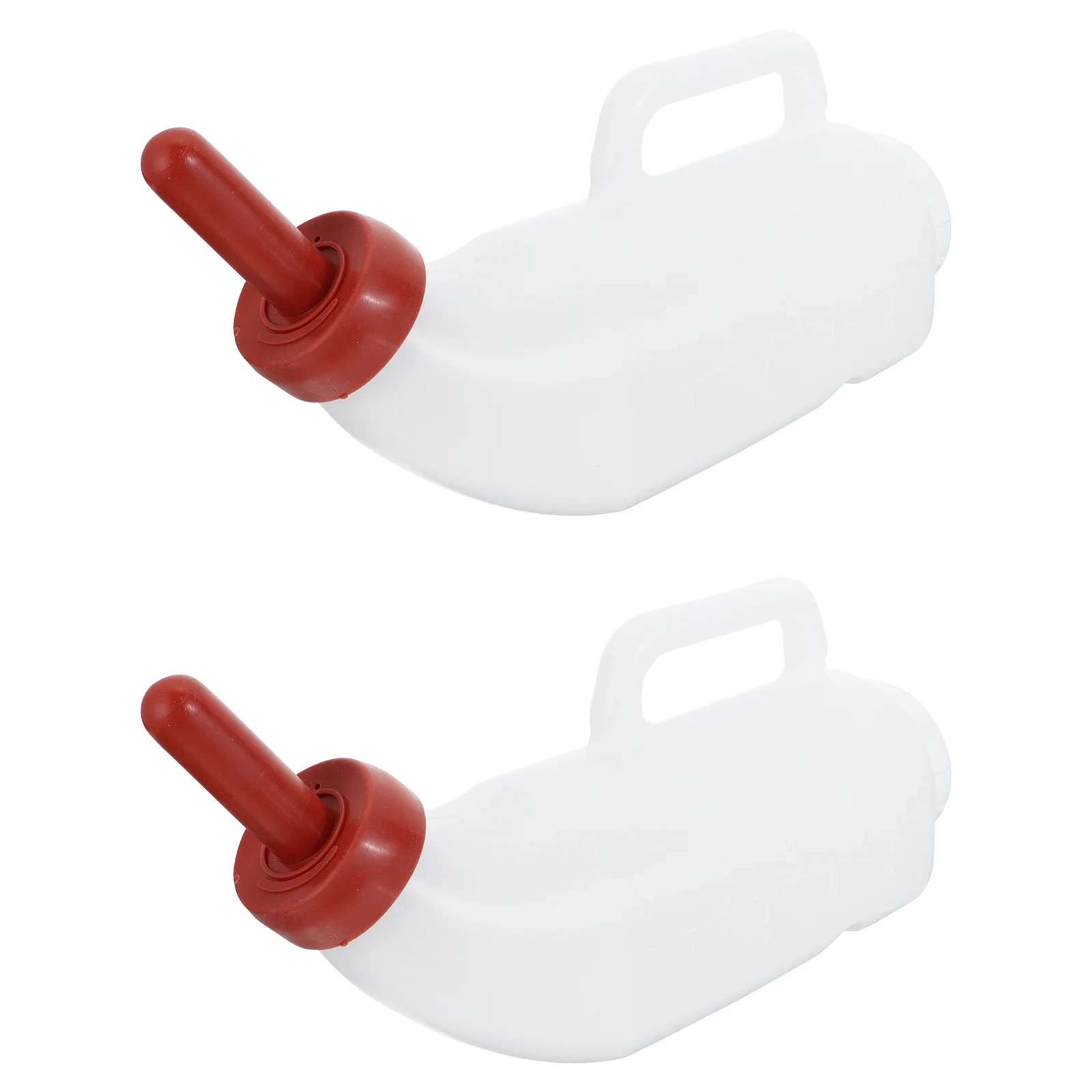2 Sets Sheep Nursing Feeding Bottle Livestock Bottle Kit Feeding Supply (White)