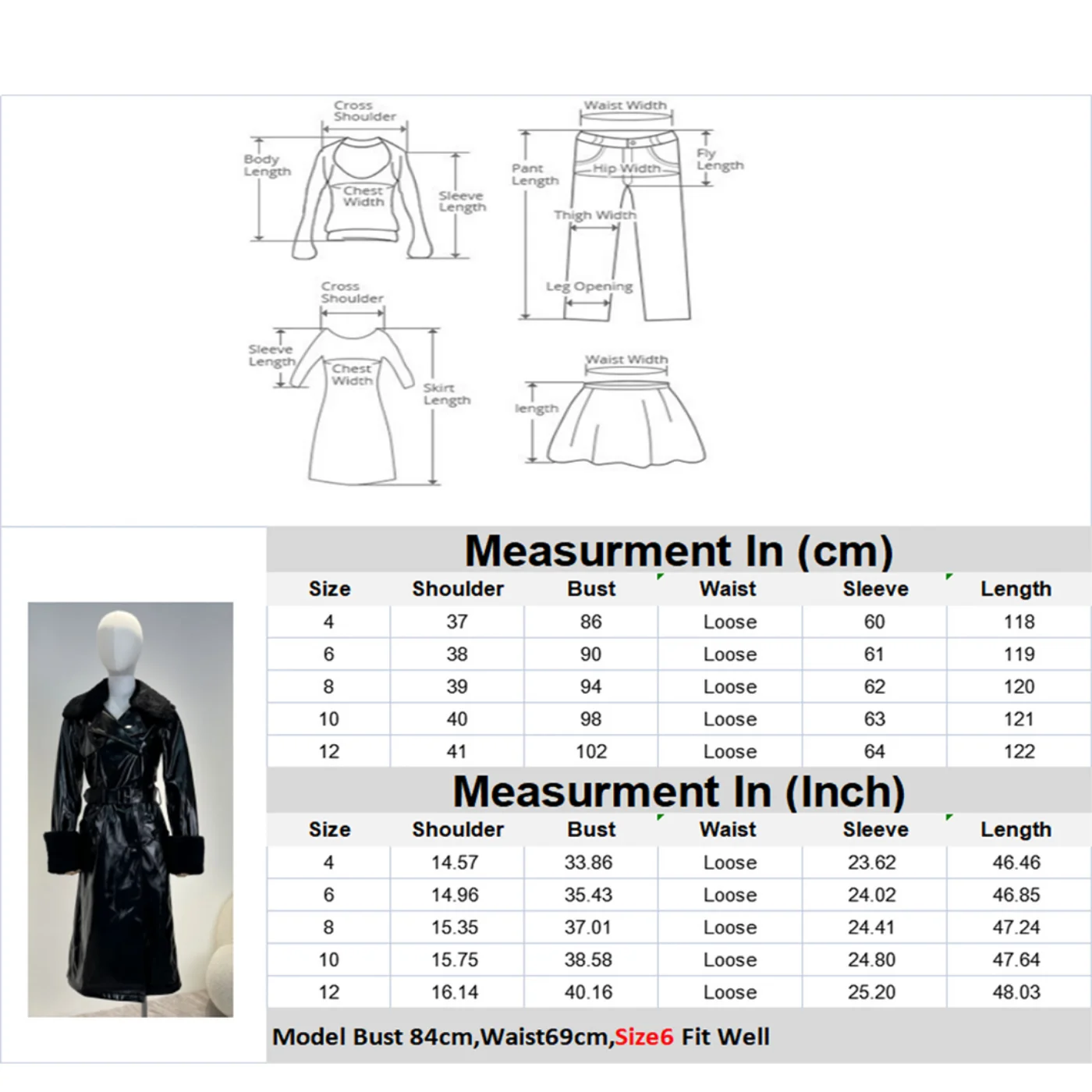 Black Faux Leather Long  Jacket Women 2022 Autumn Winter Full Sleeve High Quality Windbreakers enlarge
