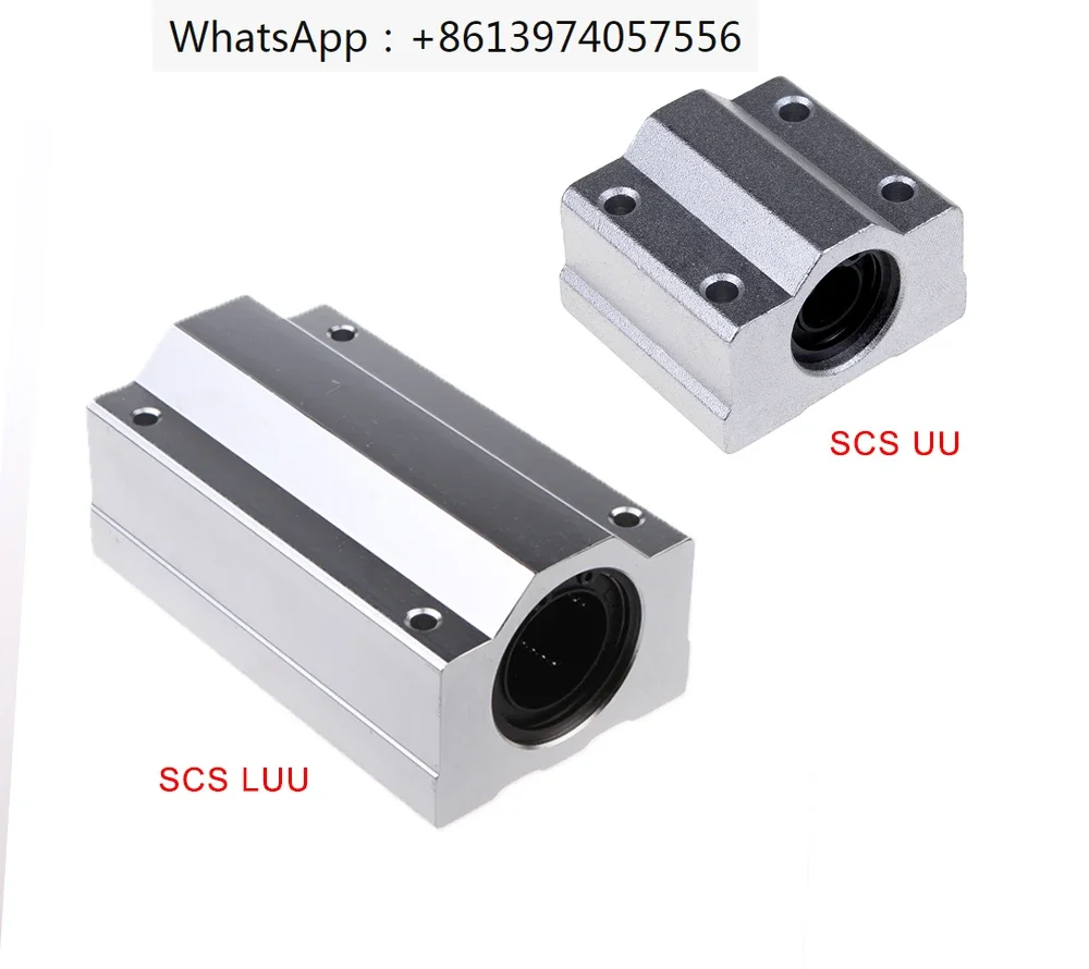 Bantalan Bola Gerak Linier Blok втулка SCS8UU SCS10UU SCS12LUU SCS16LUU SCS20LUU Poros CNC Bagian etak 3D