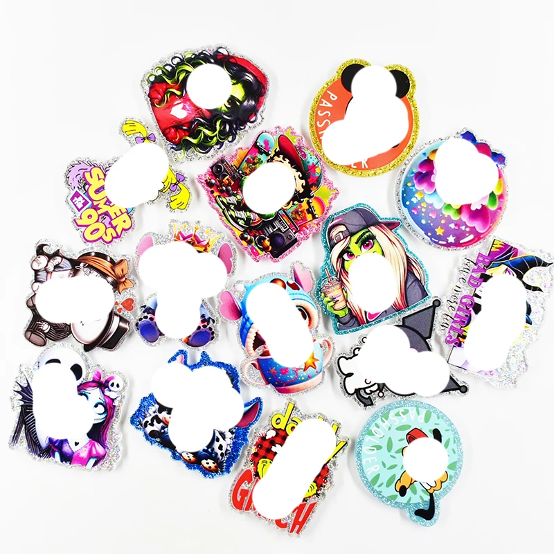 1 шт. блестящая подвеска-держатель для ID-Карты