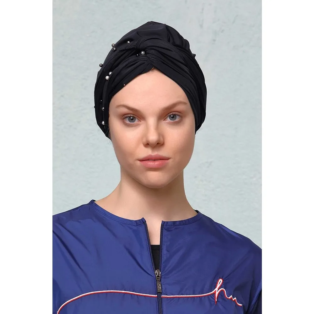 

Черная шапочка для бассейна Dorlie Pearl