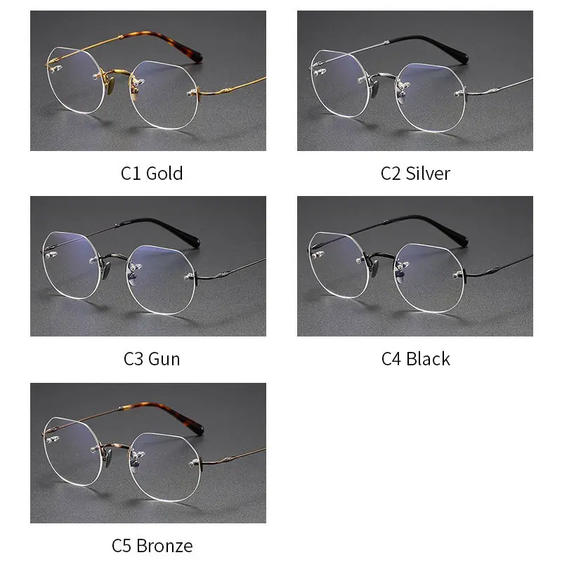 Титановая оправа для очков OLAMINS мужские Ретро Винтажные квадратные очки