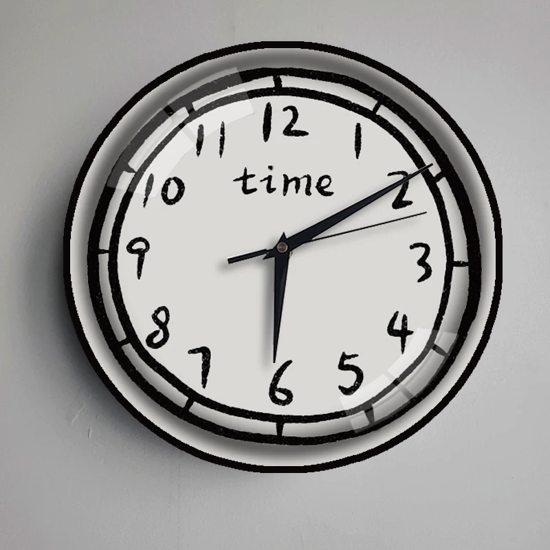 

Modern Anime Silent Wall Clock Digital Kids Bedroom Nordic Child Wall Clock Unique Living Room Wand Decoratie Home Design OB50GZ