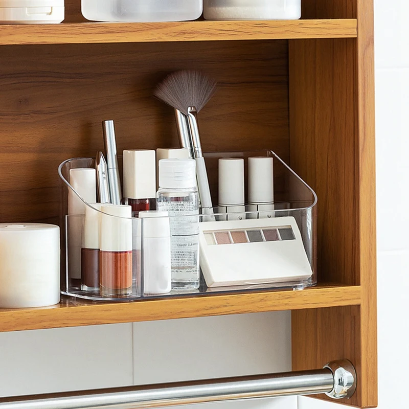 Держатель кистей для макияжа органайзер небольшой ящик хранения косметического