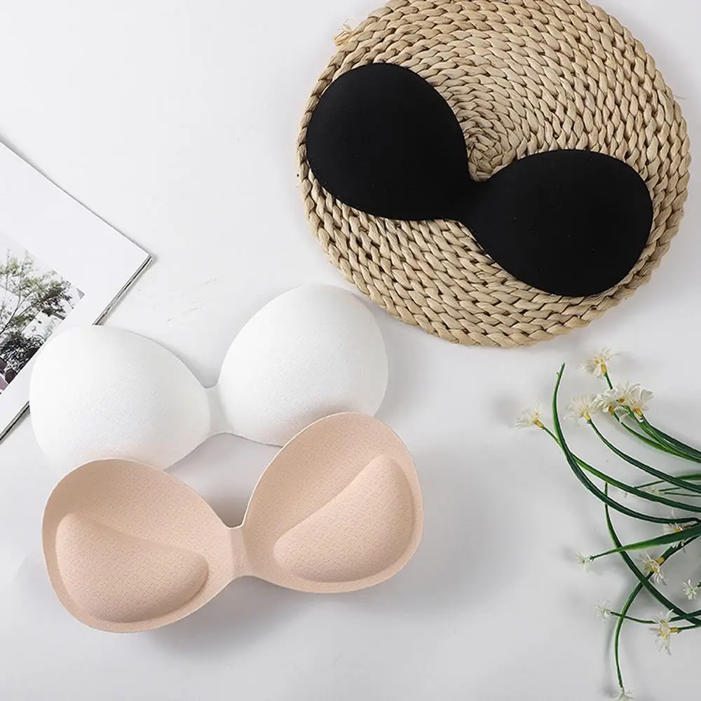

Soft Thick Sponge Bra Pads Push Up Breast Removable Bra Padding Inserts Cups for Swimsuit Bikini Invisible Pads