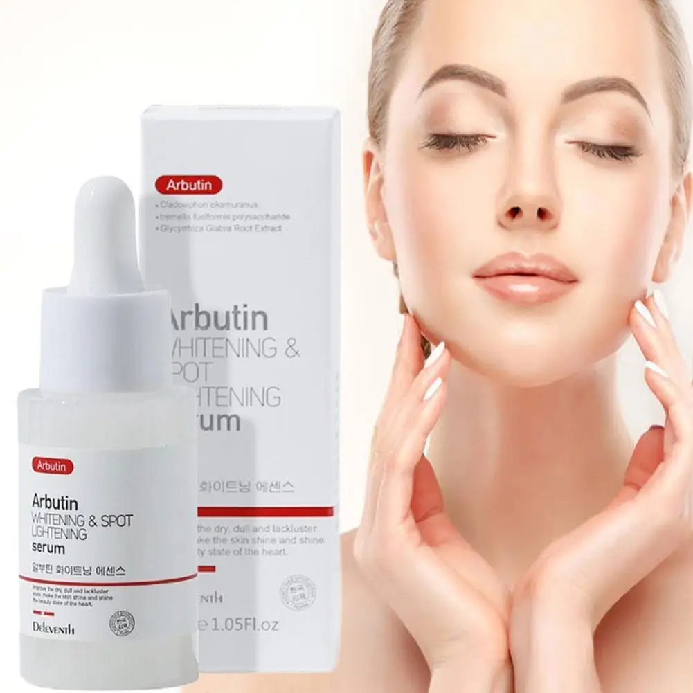 

30ml Arbutin Whitening And Freckle Hyaluronic Acid Shrink Pores Fade Fine Lines Reduce Melanin Moisturize And Brighten Skin Care