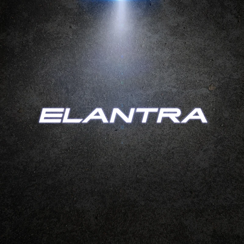 

Для Santafe Tucson Elantra Logo Беспроводной проектор двери автомобиля Светодиодные приветственные огни Декор