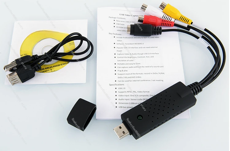 Карта захвата USB EasyCAP Односторонняя карта видео Монитор
