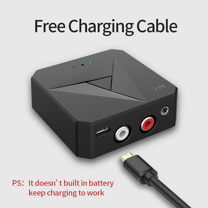 NFC Bluetooth 5 0 RCA аудио приемник передатчик 3 мм AUX USB разъем музыкальный стерео