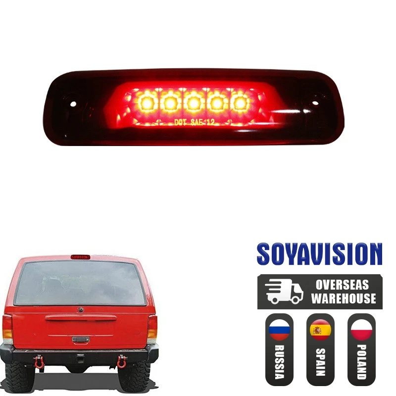 

Автомобильный светодиодный третий стоп-сигнал в сборе для Jeep Cherokee XJ, красный задний стоп-сигнал 1997-2001 гг.