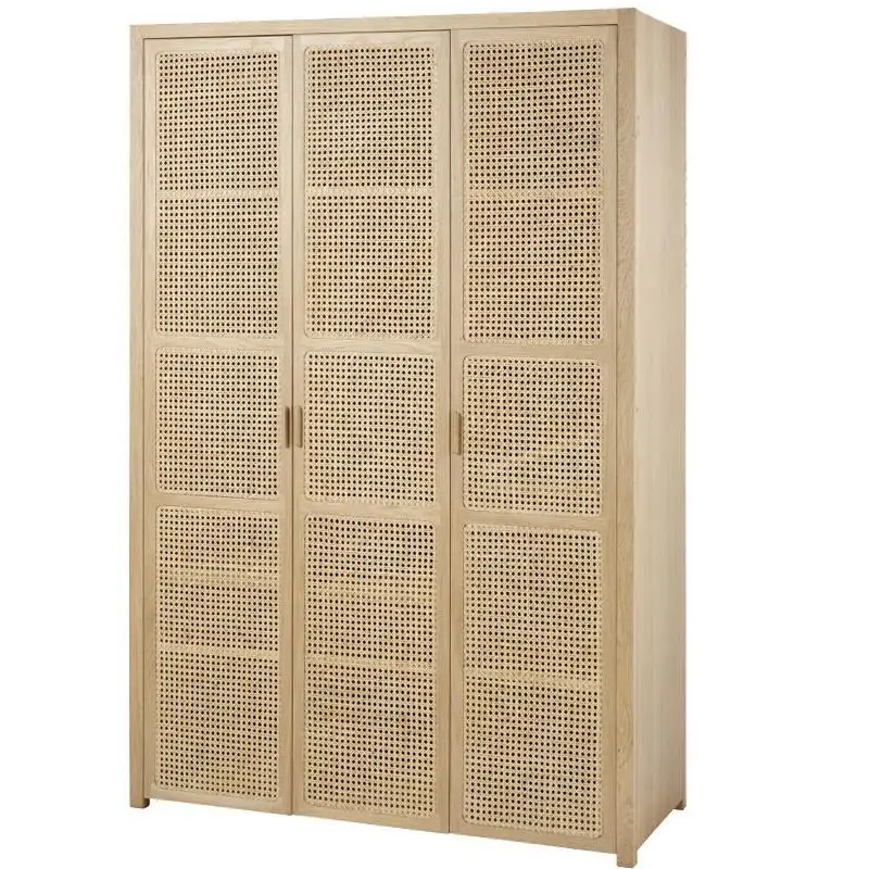 Dreamhause деревянный шкаф в японском стиле скандинавский 3-дверный из массива дерева