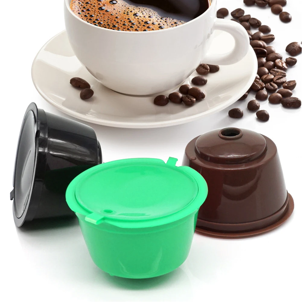 

Refillable For Dolce Gusto Nescafe Capsule Reusable Pods Coffee Filter Cup Coffeeware Strainer Coffeeware Coffee Capsule Cups
