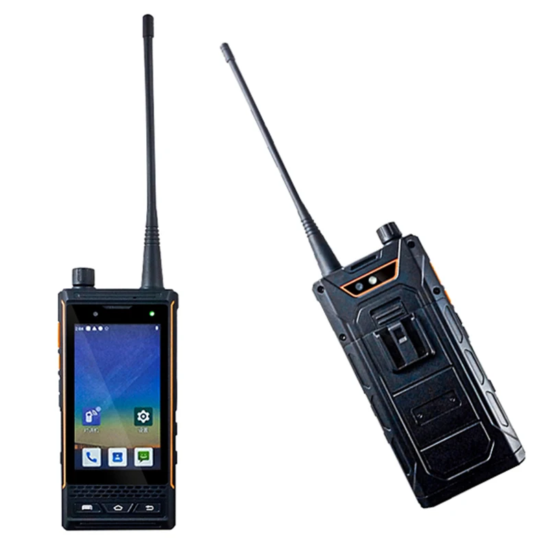 4 Inch Android Rugged Phone, Industrial Walkie Talkie PTT Phones Handheld PDA With NFC 4W DMR High Intercom Power