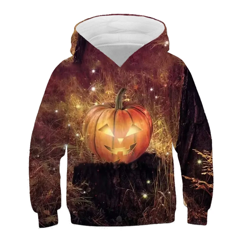 

Толстовка детская с длинным рукавом и 3D-принтом в виде тыквы