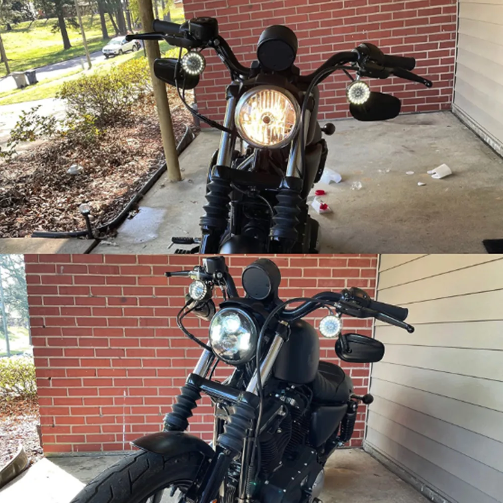 Мотоциклетная фара и корпус диаметром 7 дюймов для Harley KAWASAKI Honda Yamaha Suzuki Chopper Cafe Racer Bobbe BMW Aprilia (art.: 3920bbcf85f88) - 3920bbcf85f88