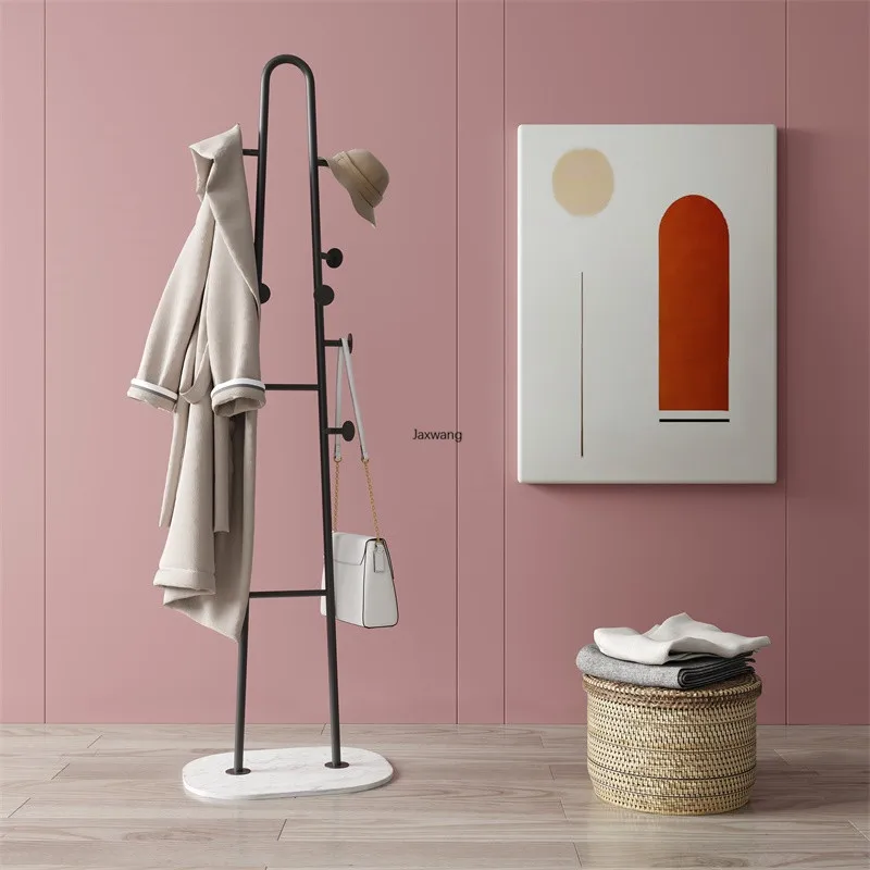 

Floor-to-ceiling coat rack bedroom home hanger simple modern wrought iron bag hanger
