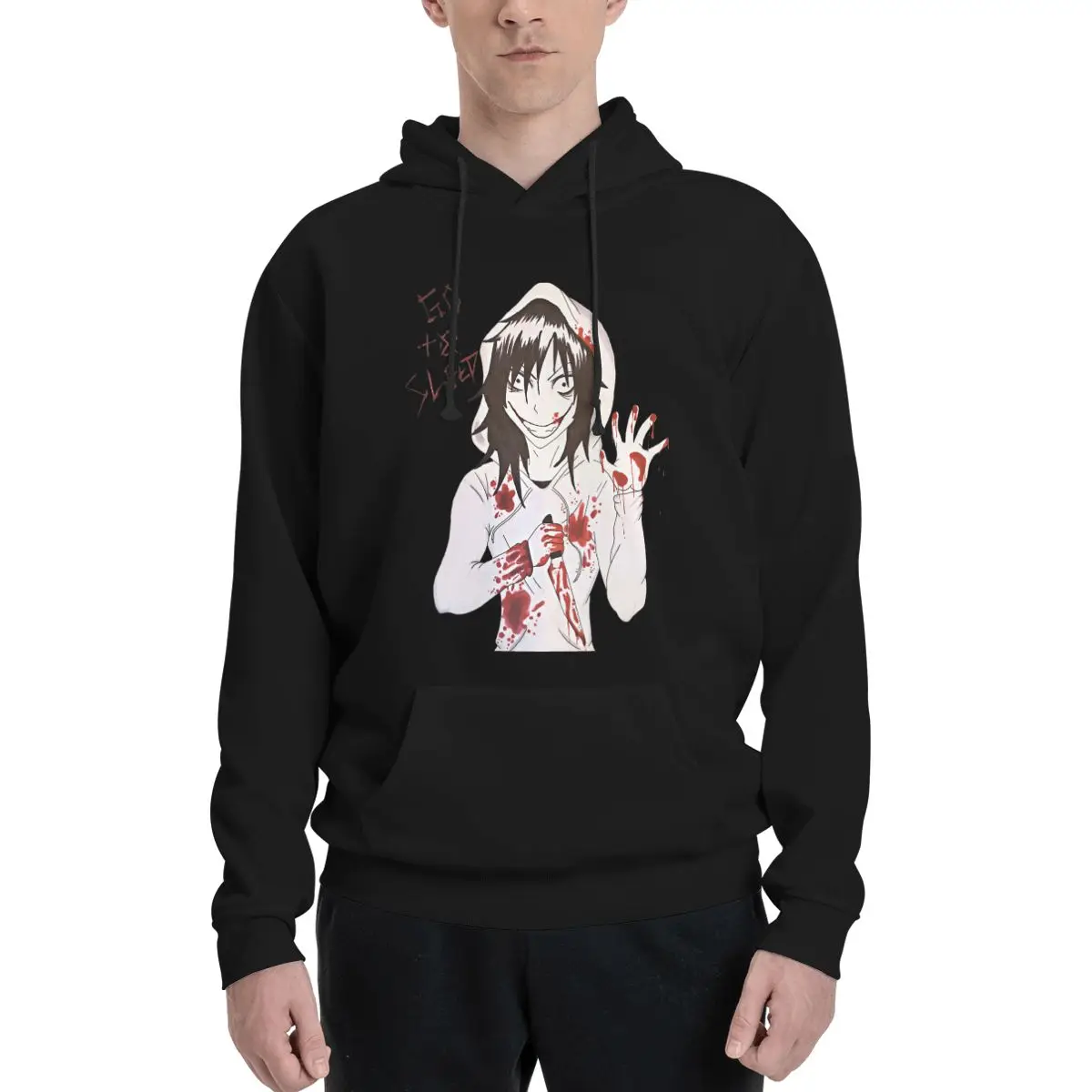 Толстовки с капюшоном Jeff The Killer 2 большой свитер в стиле аниме мужской