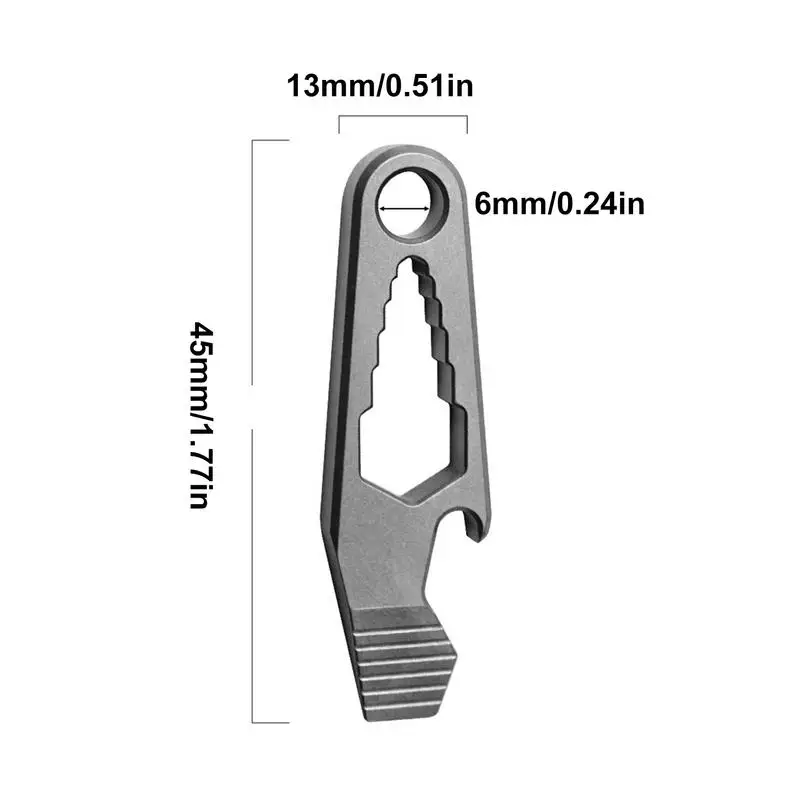 Титановая открывалка для бутылок маленькая пива из титанового сплава