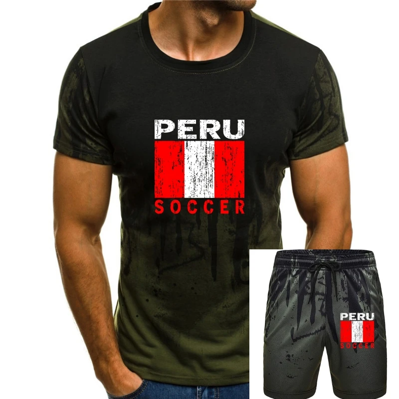 

Peru Soccerite , Peruvian Flag , Futbol Men's T-shirt , Nofo Clothing Co. Black New 2019 Fashion Hot