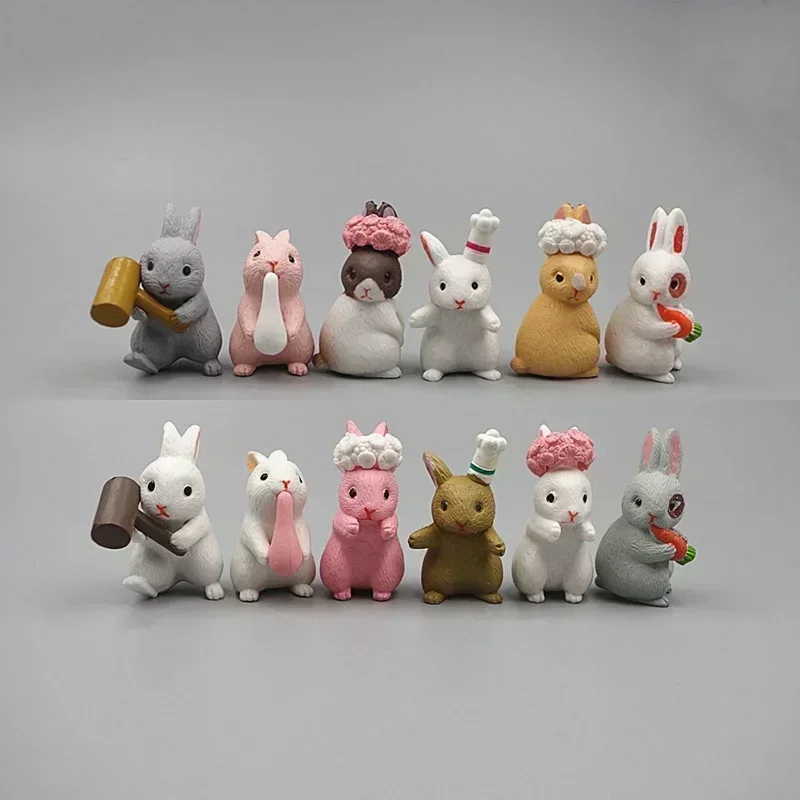 

Мини-фигурки кроликов из ПВХ