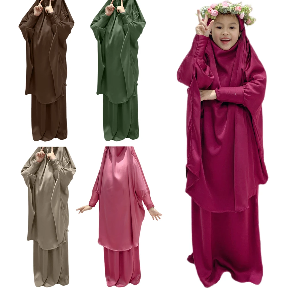 Турецкая мусульманская молитвенная одежда, длинное женское платье, Женская юбка, полный комплект, традиционная Рамадан