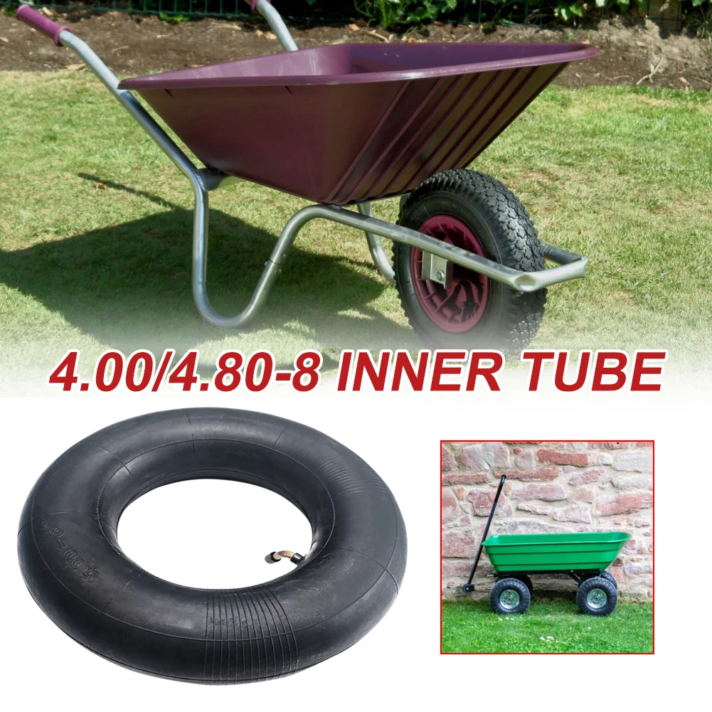 

1 Pack 4.80/4.0-8 Inner Tube Rubber Tire for Scooter, Carousel, Trolley Tr87 Mowers, Hand Trucks, Wheelbarrows, Carts and More
