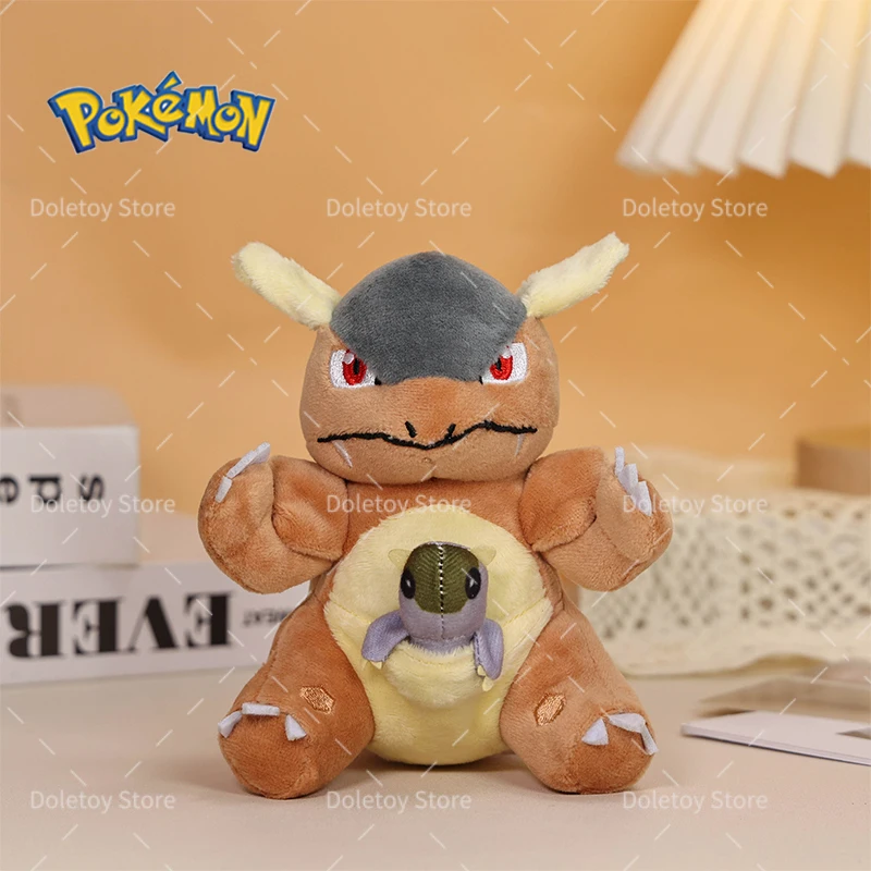 Фото Плюшевые игрушки серии Fit Pokemon: Wooper, Kangaskhan, Minun, Plusle, Phantump, Duskull с светящимися глазами, мягкие плюшевые куклы-животные, игрушки на день рождения для детей №4
