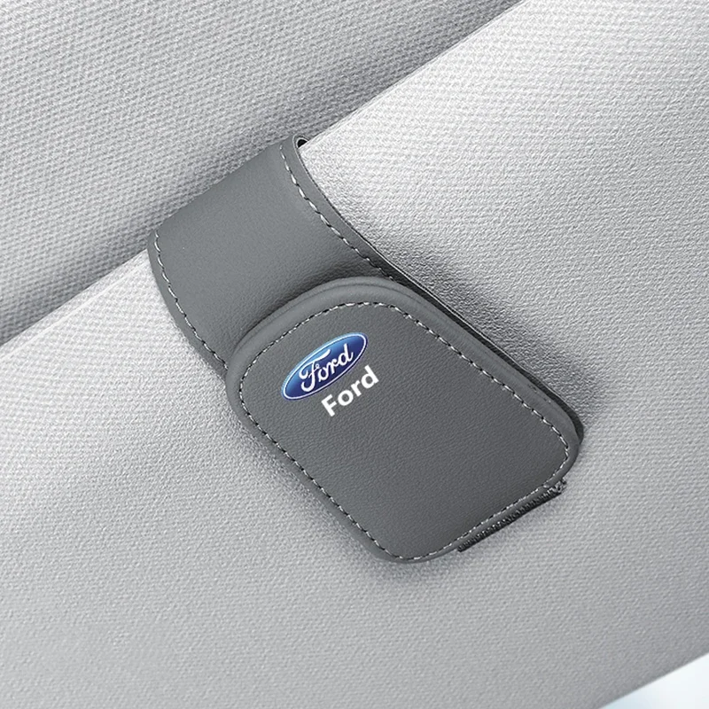 

Автомобильный салонный солнцезащитный козырек, держатель для солнцезащитных очков, зажим для Ford Focus Fiesta Mondeo Explorer Transit Puma Kuga MK2 MK3 MK7 MAX