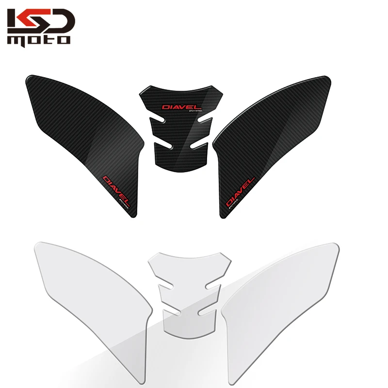 

For Ducati Diavel XDiavel 2020 Motorcycle Tank Side Traction Pad Decal Gas Knee Grip Protector Sticker