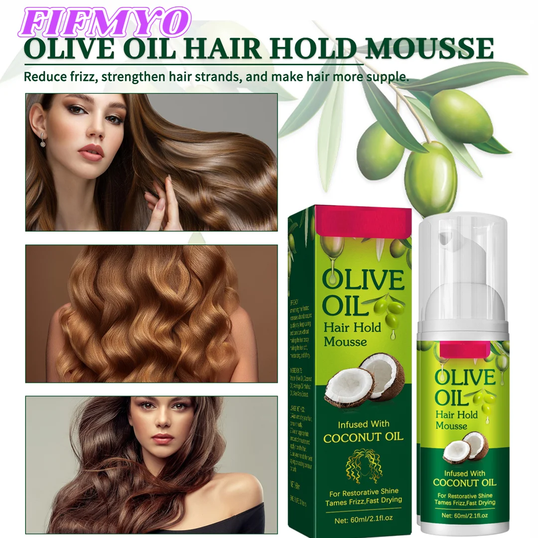 Hair Curling Styling Mousse Natural Fluffy Curly Hair Styling Foam for Wigs Anti-Frizz Hair Boost Defining Cream for Women Men