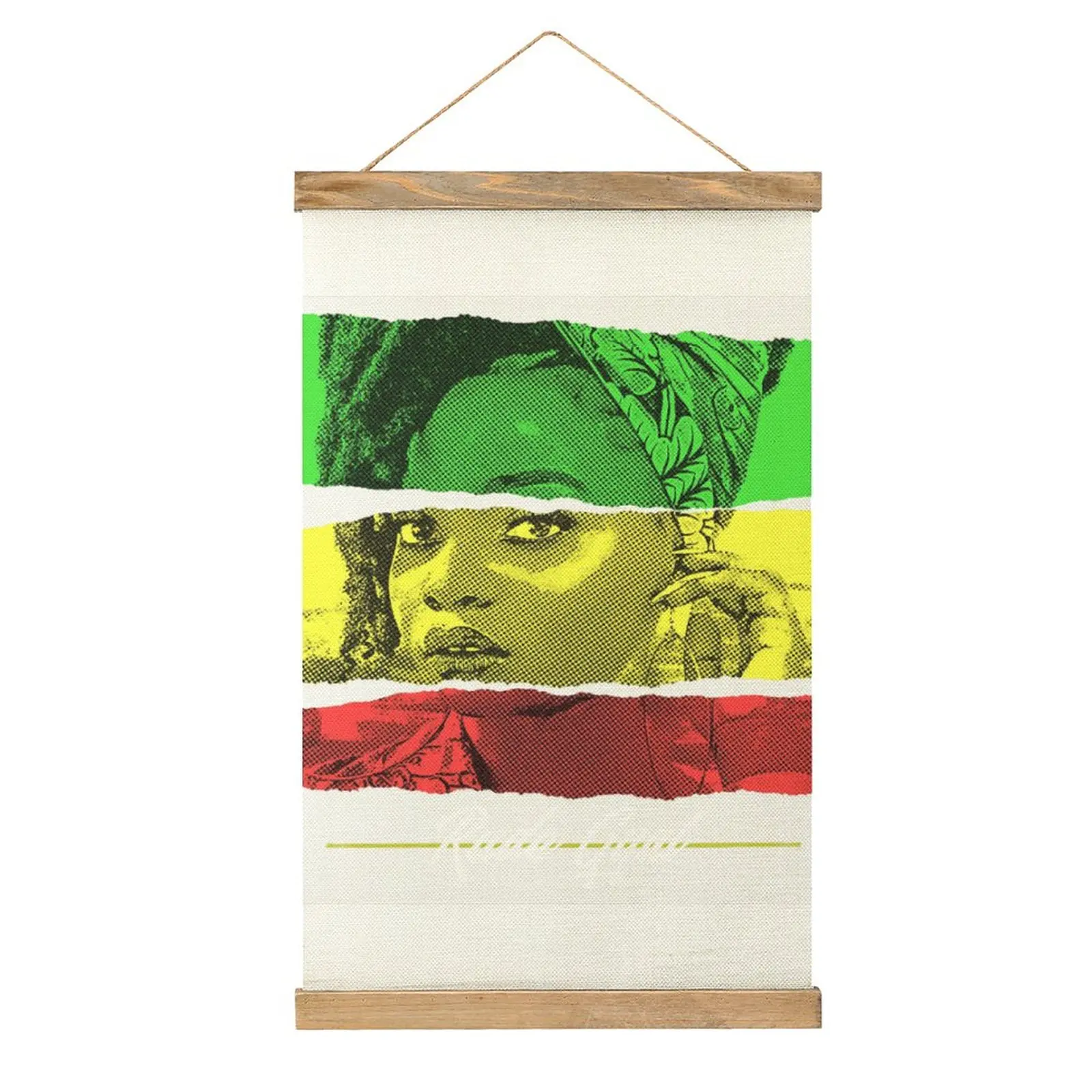 

Canvas Hanging Picture Rude Gyal Rasta Stripes Funny Novelty Mural Living Room Craft Decoration Style Decorate